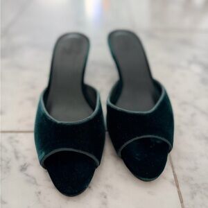 Gorgeous velvet mules by Doen